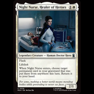 MTG Night Nurse, Healer of Heroes Marvel Super Heroes msh#26