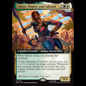 MTG Okoye, Mighty and Adored Marvel Super Heroes Commander msc#410