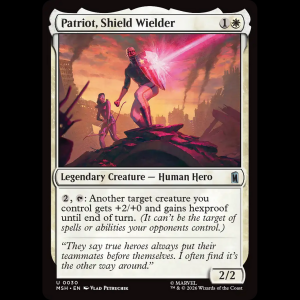 MTG Patriot, Shield Wielder Marvel Super Heroes msh#30