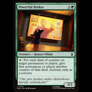 MTG Powerful Broker Marvel Super Heroes msh#179