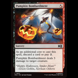 MTG Pumpkin Bombardment Marvel Super Heroes Commander msc#822