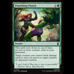 MTG Punishing Punch Marvel Super Heroes msh#180