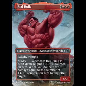 MTG Red Hulk Marvel Super Heroes msh#329