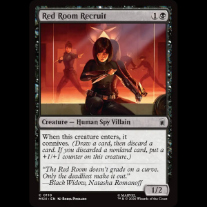 MTG Red Room Recruit Marvel Super Heroes msh#110