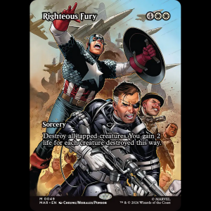 MTG Righteous Fury Marvel Universe mar#49