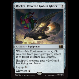 MTG Rocket-Powered Goblin Glider Marvel Super Heroes Commander msc#825