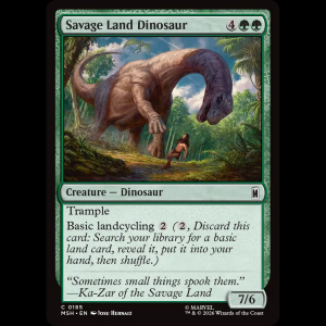 MTG Savage Land Dinosaur Marvel Super Heroes msh#185