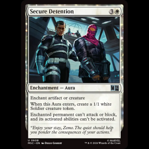 MTG Secure Detention Marvel Super Heroes Commander msc#608