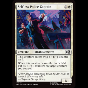 MTG Selfless Police Captain Marvel Super Heroes Commander msc#774