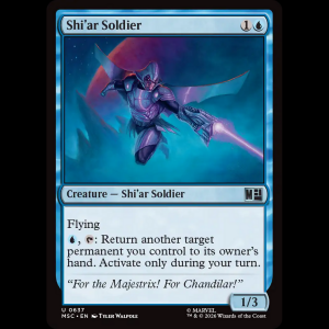 MTG Shi'ar Soldier Marvel Super Heroes Commander msc#637