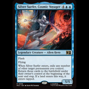 MTG Silver Surfer, Cosmic Voyager Marvel Super Heroes Commander msc#639