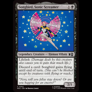MTG Songbird, Sonic Screamer Marvel Super Heroes Commander msc#762