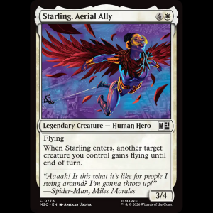MTG Starling, Aerial Ally Marvel Super Heroes Commander msc#778