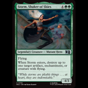 MTG Storm, Shaker of Skies Marvel Super Heroes Commander msc#733