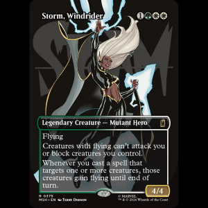 MTG Storm, Windrider Marvel Super Heroes msh#375