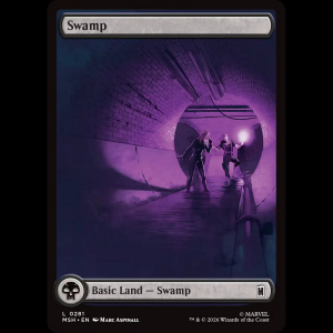 MTG Swamp Marvel Super Heroes msh#281