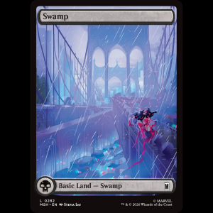MTG Swamp Marvel Super Heroes msh#282