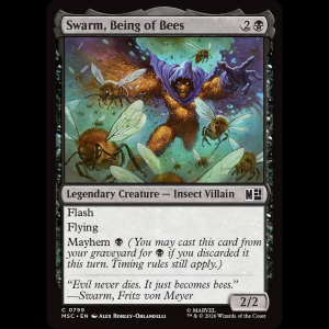 MTG Swarm, Being of Bees Marvel Super Heroes Commander msc#799