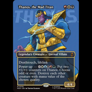 MTG Thanos, the Mad Titan Marvel Super Heroes msh#376