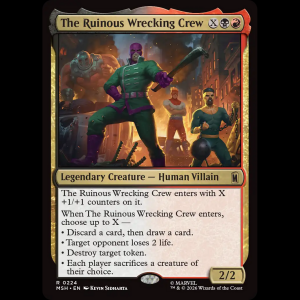 MTG The Ruinous Wrecking Crew Marvel Super Heroes msh#224
