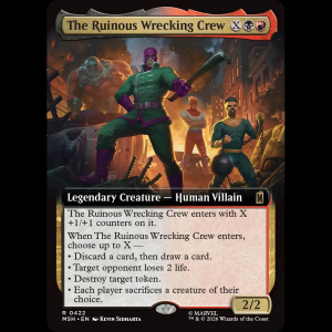 MTG The Ruinous Wrecking Crew Marvel Super Heroes msh#422