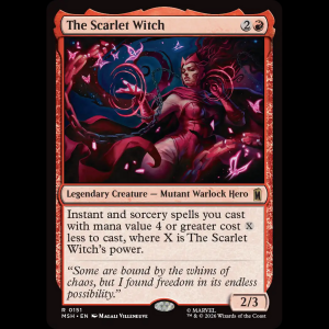 MTG The Scarlet Witch Marvel Super Heroes msh#151