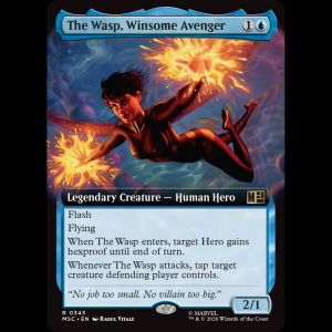 MTG The Wasp, Winsome Avenger Marvel Super Heroes Commander msc#343