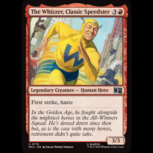 MTG The Whizzer, Classic Speedster Marvel Super Heroes Commander msc#710