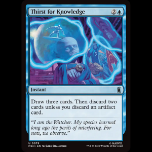 MTG Thirst for Knowledge Marvel Super Heroes msh#79