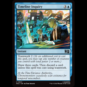 MTG Timeline Inquiry Marvel Super Heroes Commander msc#641