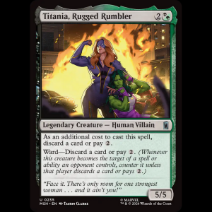 MTG Titania, Rugged Rumbler Marvel Super Heroes msh#235