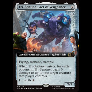 MTG Tri-Sentinel, Act of Vengeance Marvel Super Heroes Commander msc#456