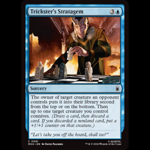 MTG Trickster's Stratagem Marvel Super Heroes msh#81