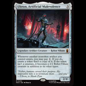 MTG Ultron, Artificial Malevolence Marvel Super Heroes msh#252