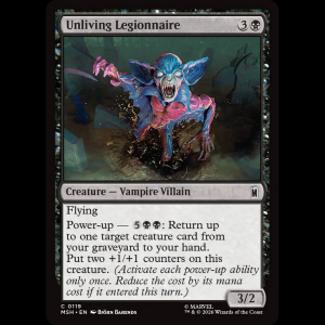 MTG Unliving Legionnaire Marvel Super Heroes msh#119