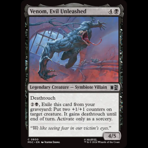 MTG Venom, Evil Unleashed Marvel Super Heroes Commander msc#800