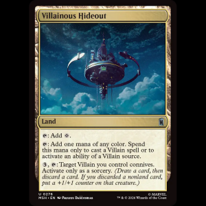 MTG Villainous Hideout Marvel Super Heroes msh#276