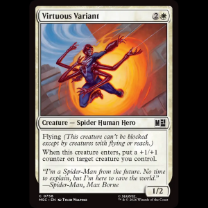 MTG Virtuous Variant Marvel Super Heroes Commander msc#758