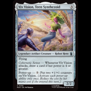MTG Viv Vision, Teen Synthezoid Marvel Super Heroes msh#256