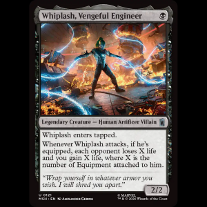 MTG Whiplash, Vengeful Engineer Marvel Super Heroes msh#121