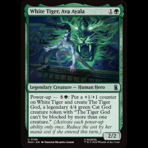 MTG White Tiger, Ava Ayala Marvel Super Heroes msh#196