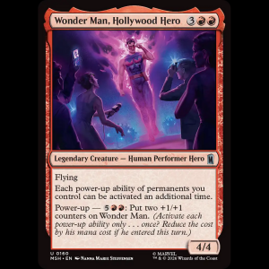 MTG Wonder Man, Hollywood Hero Marvel Super Heroes msh#160