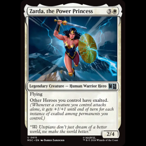 MTG Zarda, the Power Princess Marvel Super Heroes Commander msc#615