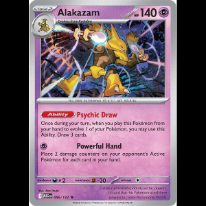 Pokemon TCG Alakazam - Mega Evolution - Reverse Holofoil