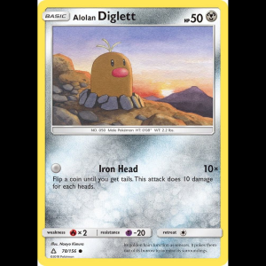 Pokemon TCG Alolan Diglett - SM - Ultra Prism