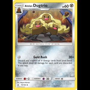 Pokemon TCG Alolan Dugtrio - SM - Ultra Prism