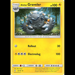 Pokemon TCG Alolan Graveler - SM - Team Up