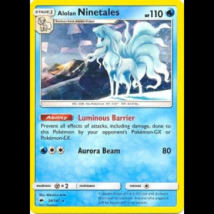 Pokemon TCG Alolan Ninetales - 28/147 (Cracked Ice Holo) - Deck Exclusives - Holofoil
