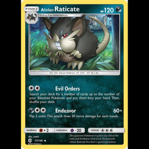 Pokemon TCG Alolan Raticate - SM Base Set