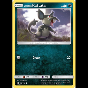 Pokemon TCG Alolan Rattata - SM Base Set